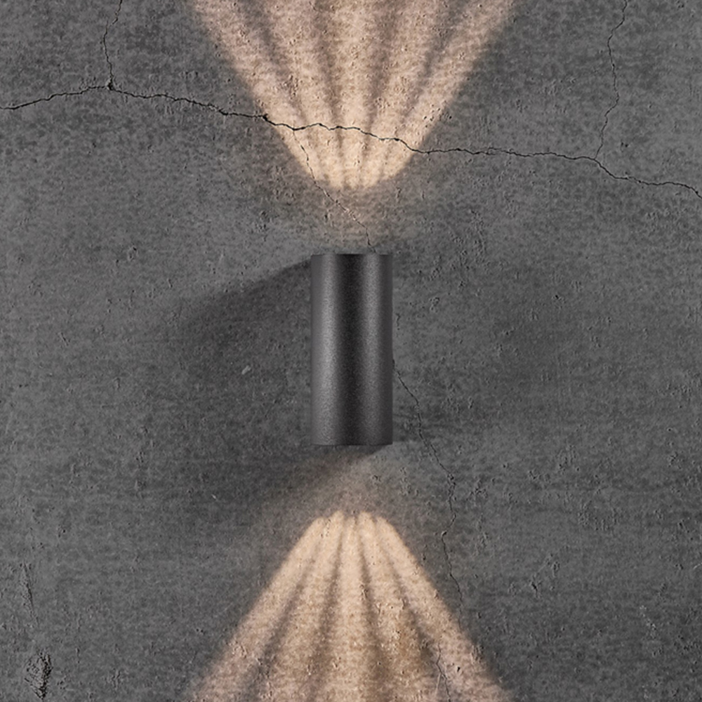Nordlux Asbol Black Round Wall Light Image 7