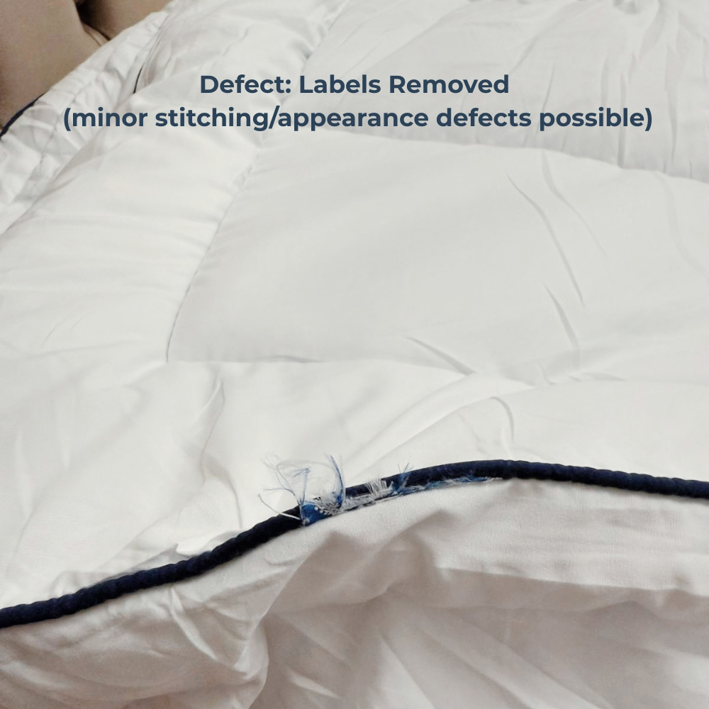 MHG Living King Size Binded Hollowfibre Mattress Topper Image 5