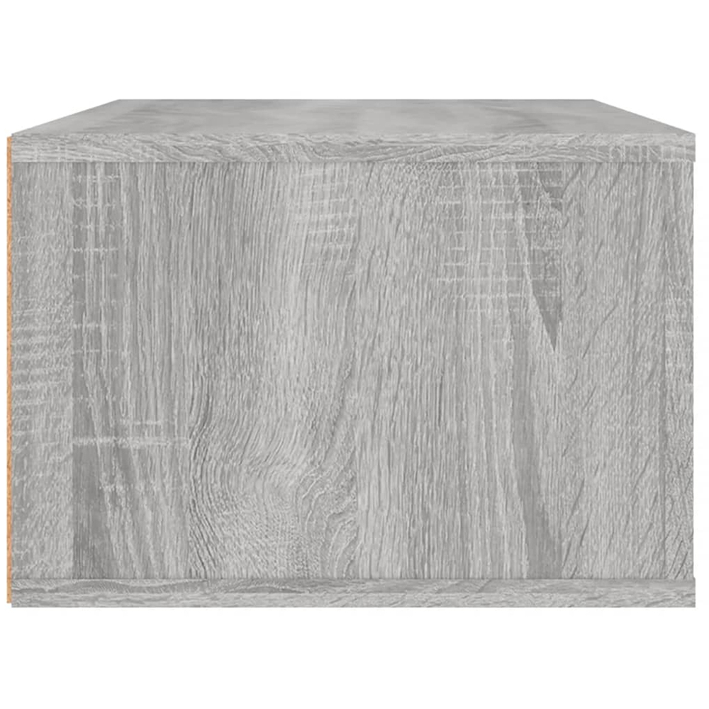 vidaXL 2 Drawer Grey Sonoma Wall Mounted Hanging TV Cabinet Image 7