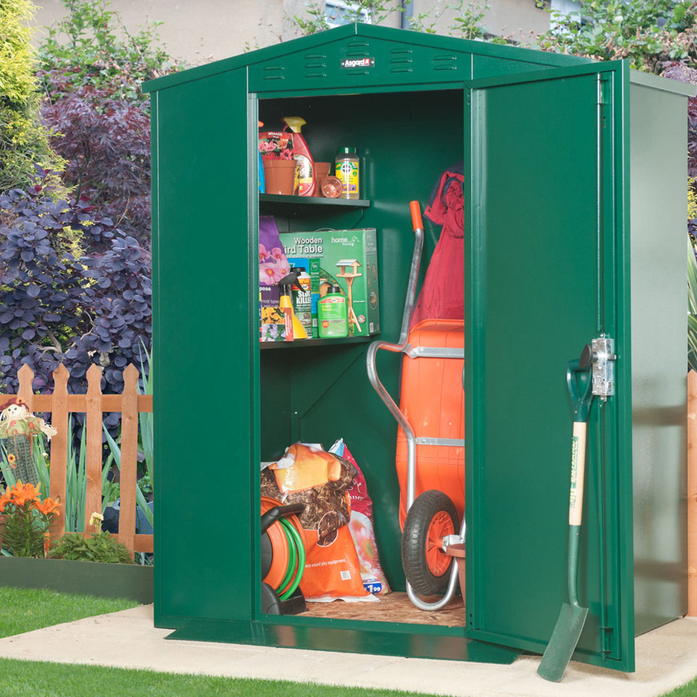Asgard Flexistore 5 x 4ft Cream Apex Garden Shed Image 2