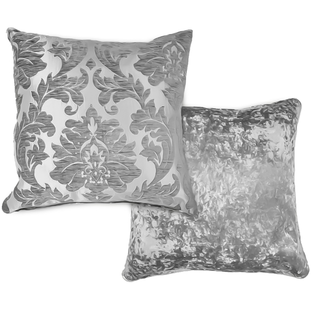 Serene Baroque Grey Cushion Cover 43 x 43cm Image