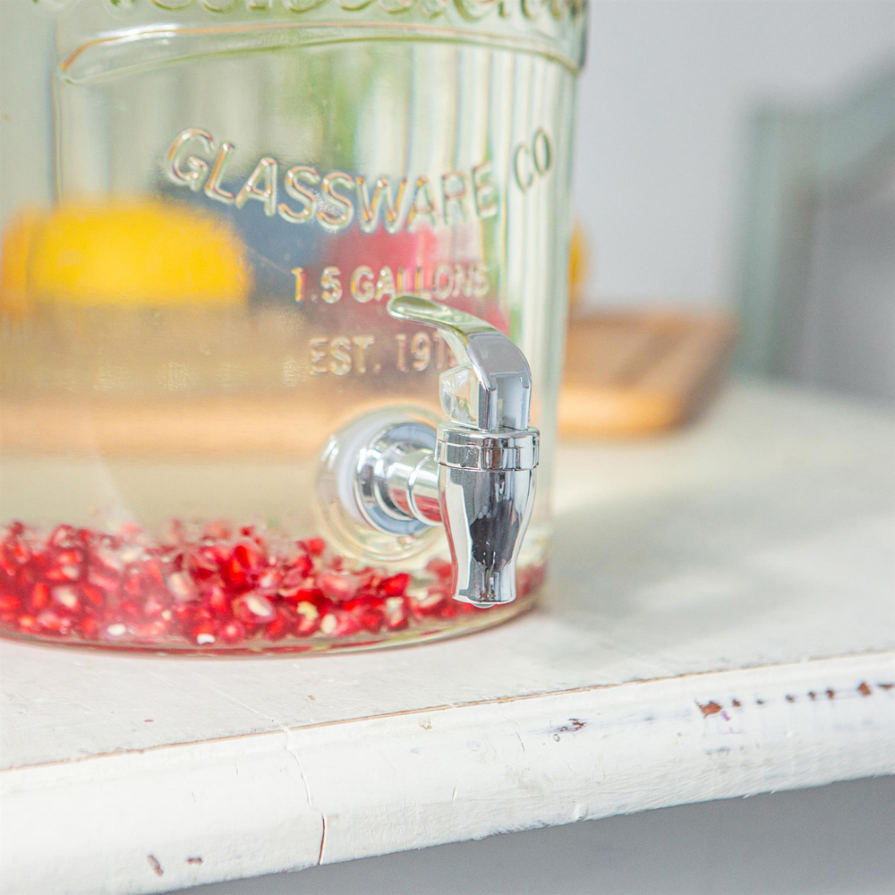 Rink Glass Drink Dispenser with Tap 6.5L 2 Pack Image 3