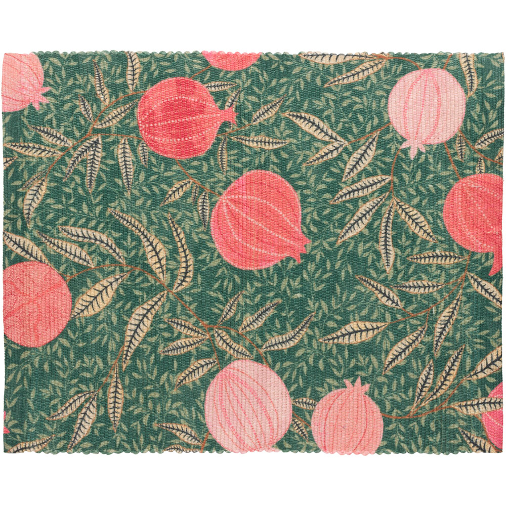 Paoletti 4 Pack Green Pomegranate Trending Placemat 46 x 36cm Image 2