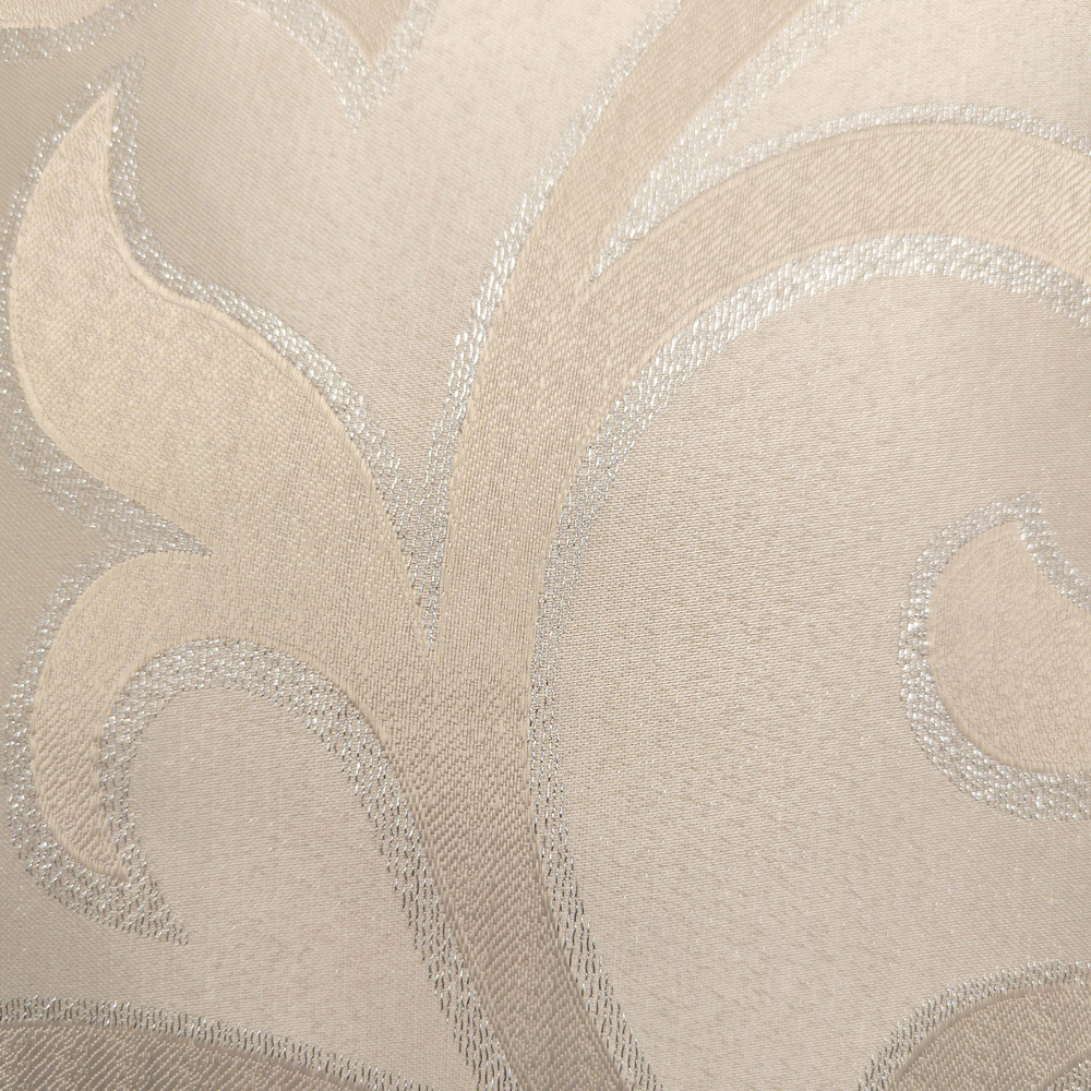 Sweet Dreams Natural Jacquard Scroll Pattern Neck Roll Cushion Image 2