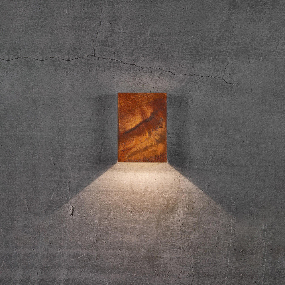 Nordlux Fold 15 Corten Magnetic Shade Garden Wall Light Image 7