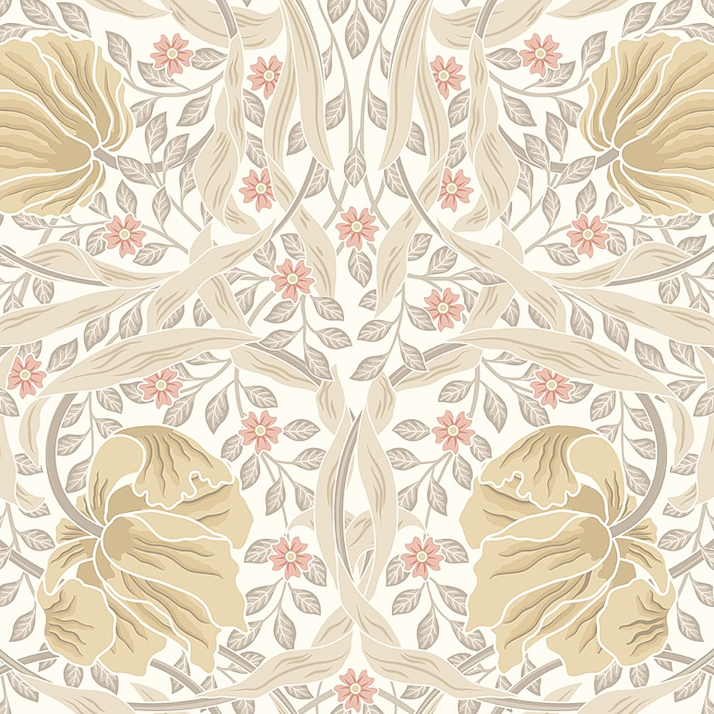 Origin Murals Flower Circle Blush Wall Mural Image 2