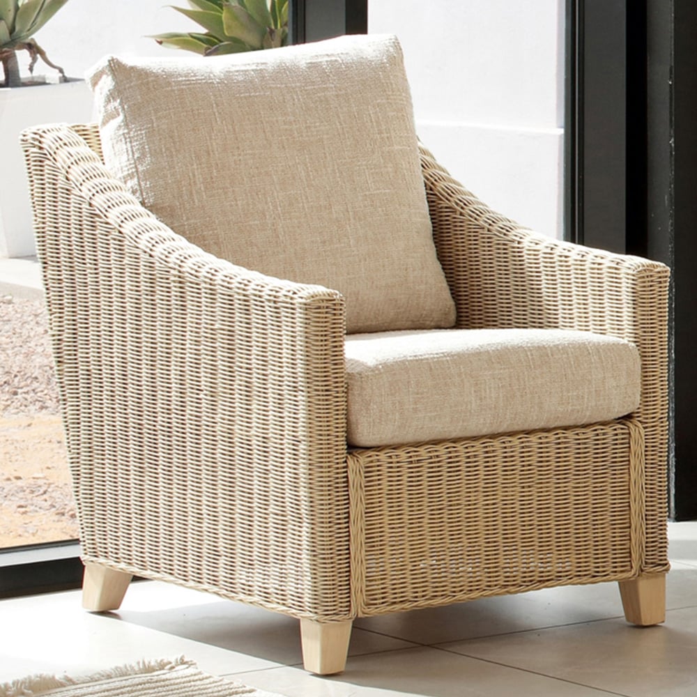 Desser Furniture Dijon Cotton Cream Armchair Image 1