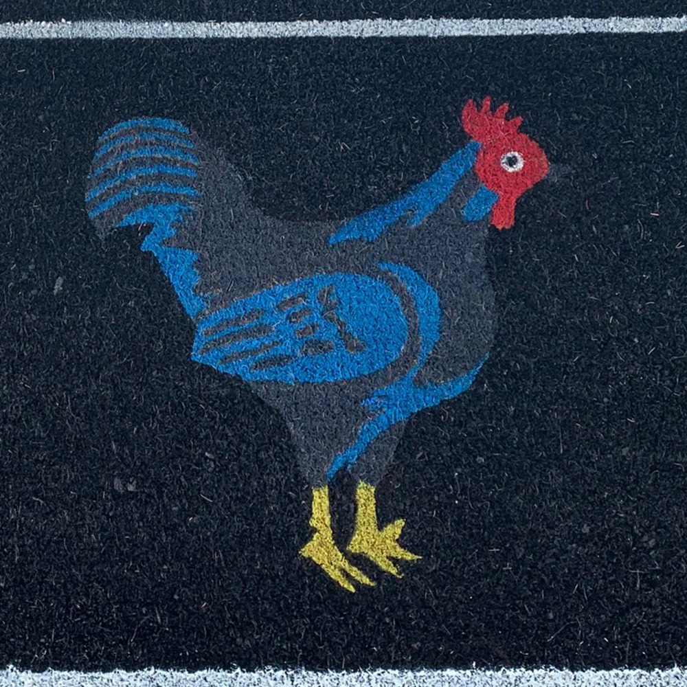 Arboria Garden Decor Cockerel Coir Door Mat 45 x 75cm Image 3
