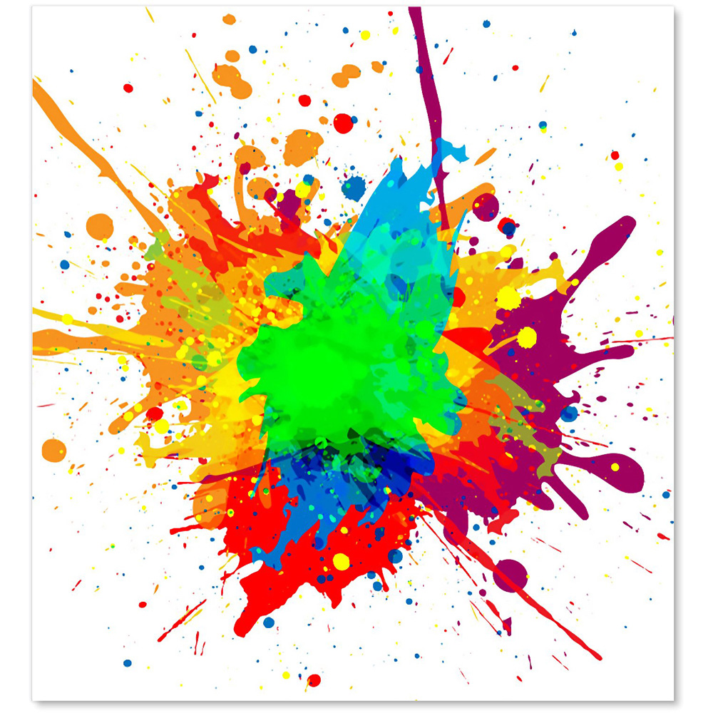 Warren Reed Designer Paint Splash Glass Kitchen Splashback 65 x 60cm Image 2