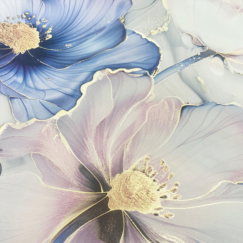 Muriva Bliss Floral Pink and Gold Wallpaper Image 4