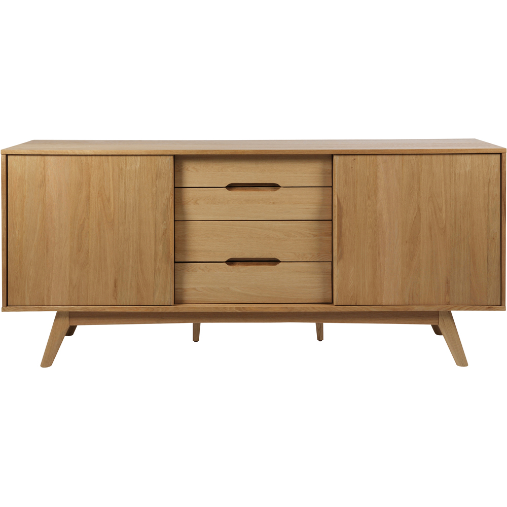 Florence Marte 2 Door 4 Drawer Oak Sideboard Image 3