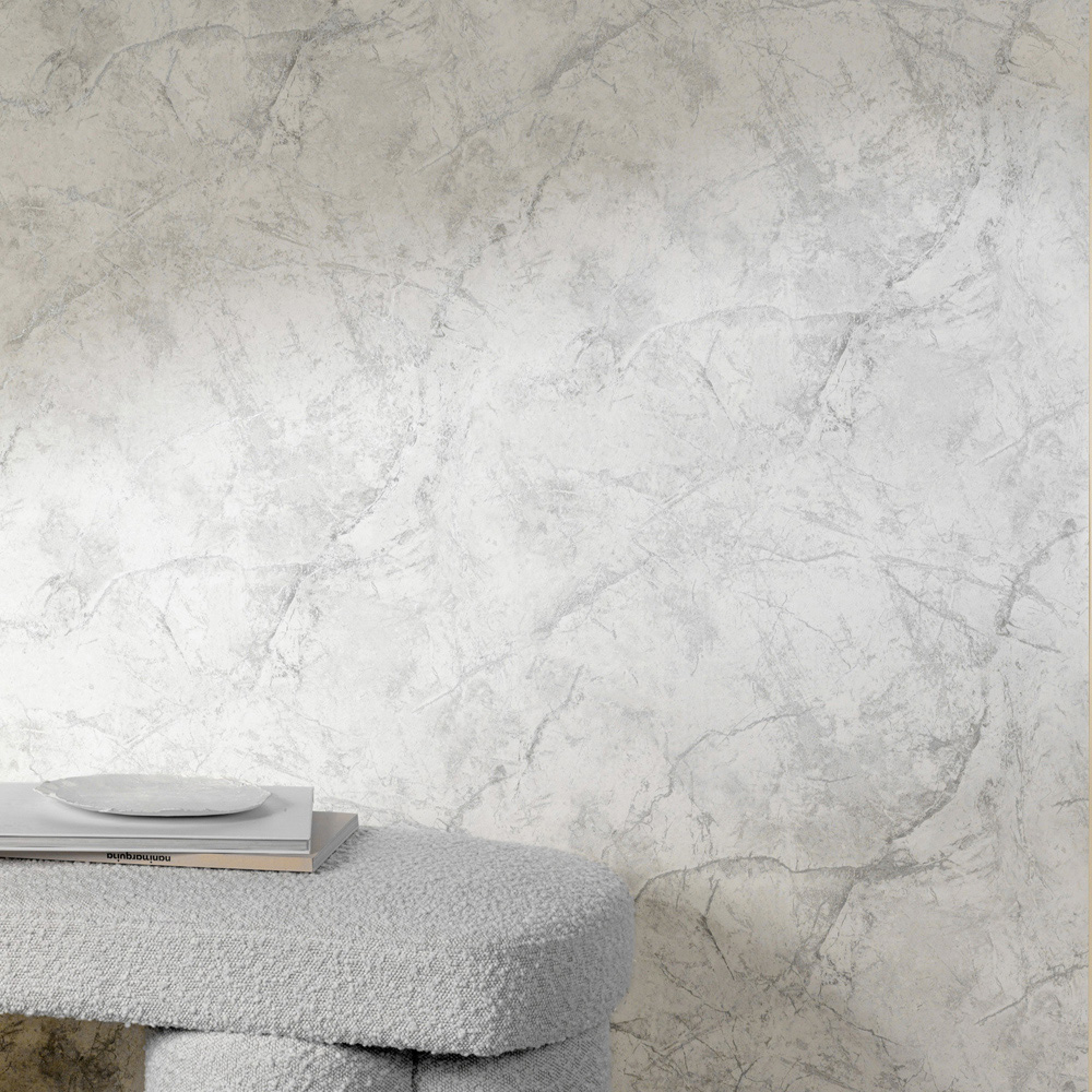 Grandeco Thassos White Wallpaper Image 3