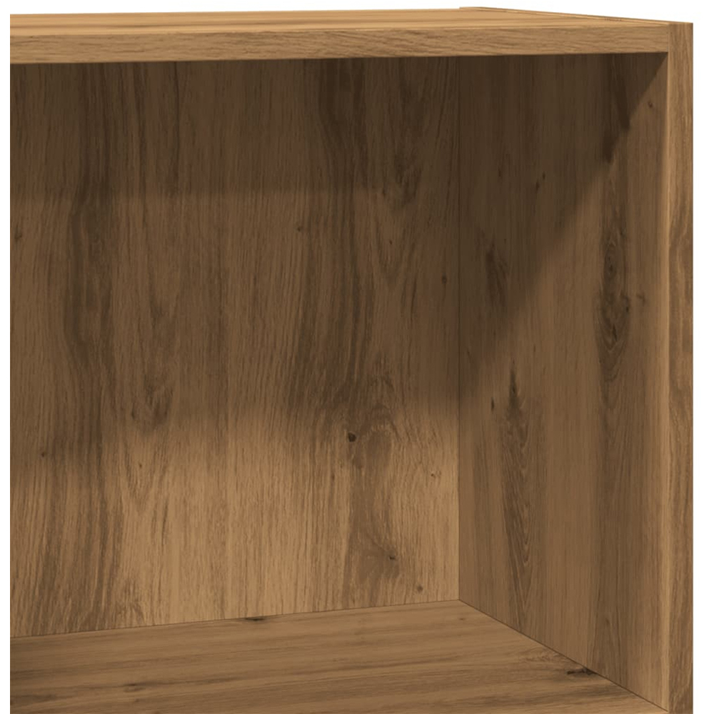 vidaXL 2 Shelf Artisian Oak Bookcase Image 6