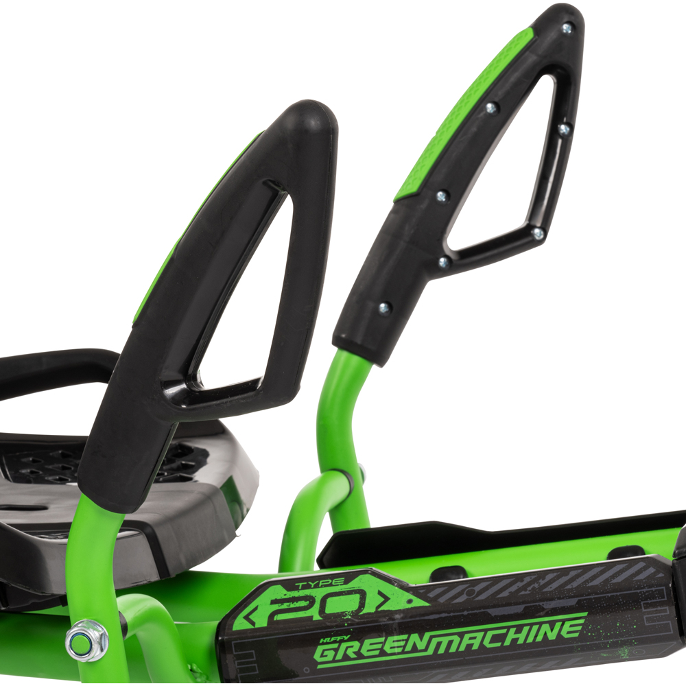 Huffy Green Machine 20 inch Green Kids LED Drifting Trike with Adjustable Seat and Pedal Handbrake Image 5