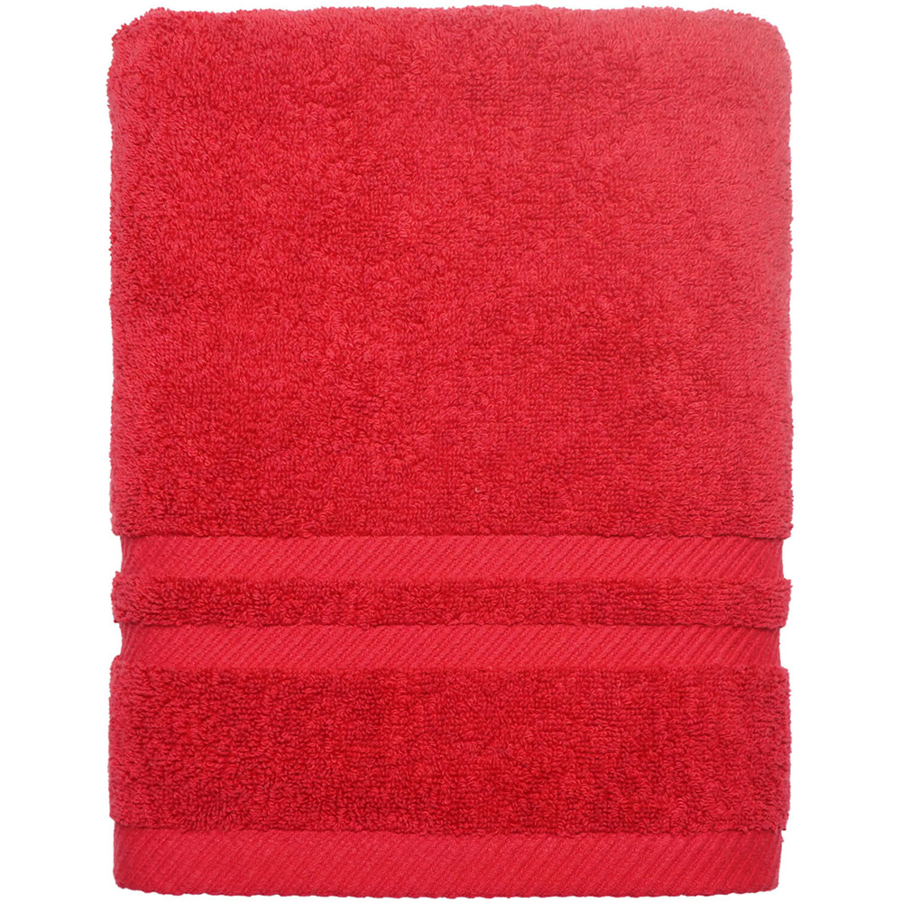 Cotton Bath Towel Crimson Red Image