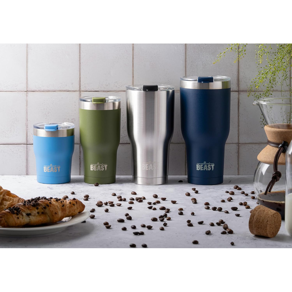 Green Steel Silver Reusable Stainless Steel Insulated Tumbler 30oz Image 6