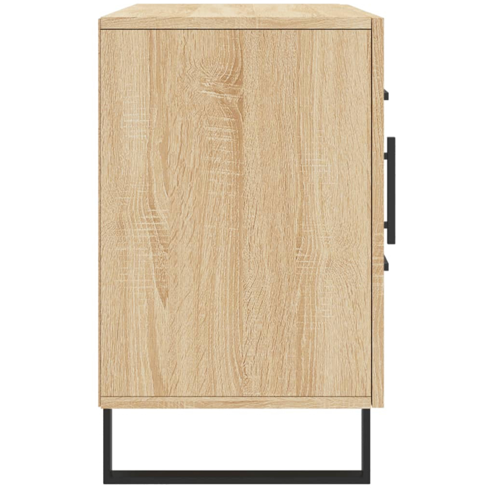vidaXL 2 Door 2 Drawer Sonoma Oak Sideboard Image 7