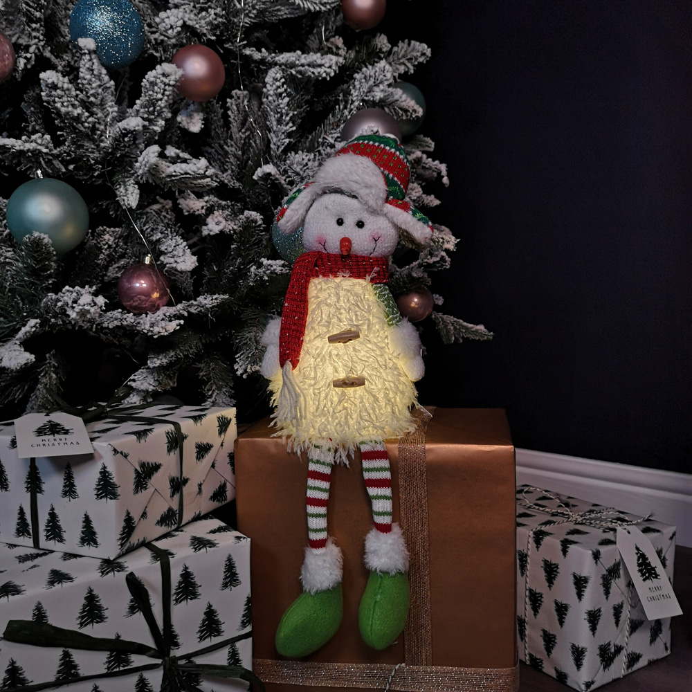 Samuel Alexander Dangly Leg Snowman LED Christmas Decoration Image 7