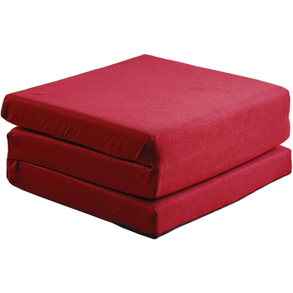 Visco Therapy Single Red Folding Futon Z Bed Mattress Image 4