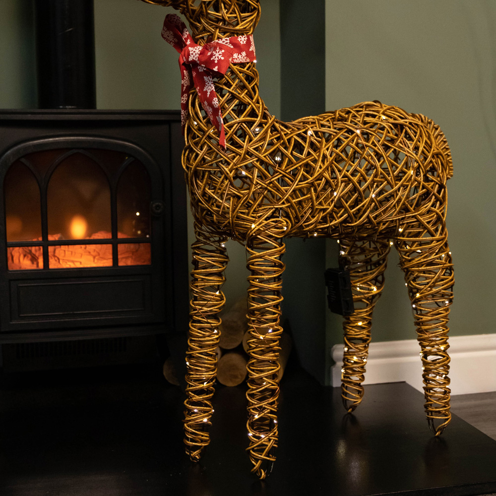Samuel Alexander Brown Reindeer Warm White LED Christmas Decoration Image 4