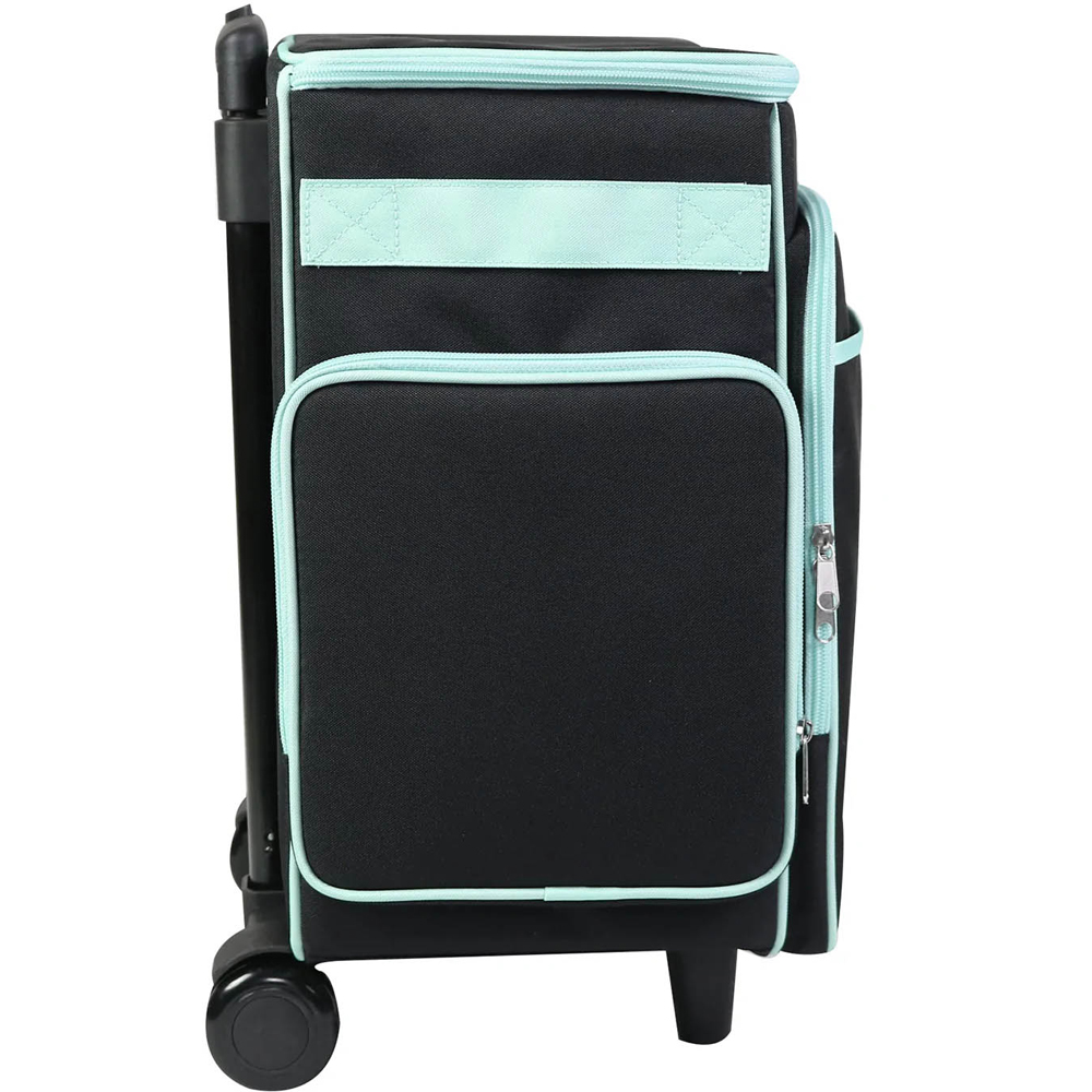 Everything Mary EVM12855-1 Black and Mint Craft Trolley Bag 35.5 x 20.3 x 38.7cm Image 5
