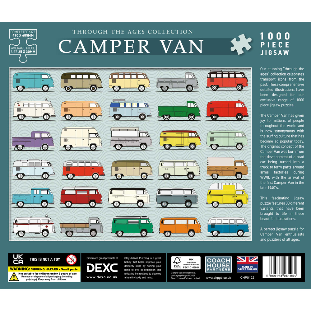 Camper Van 1000 Piece Jigsaw Puzzle Image 2