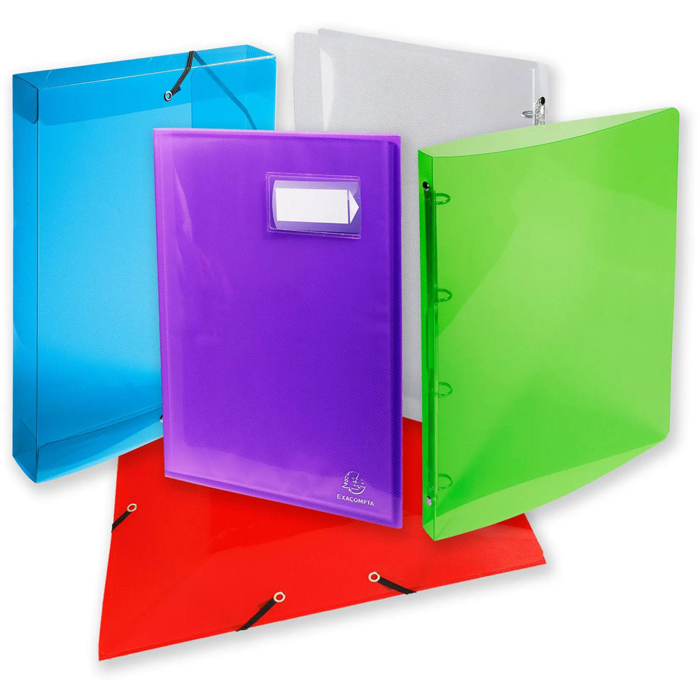 Exacompta Crystal A4+ 4R Ring Binder 3cm 20 Pack Image 5