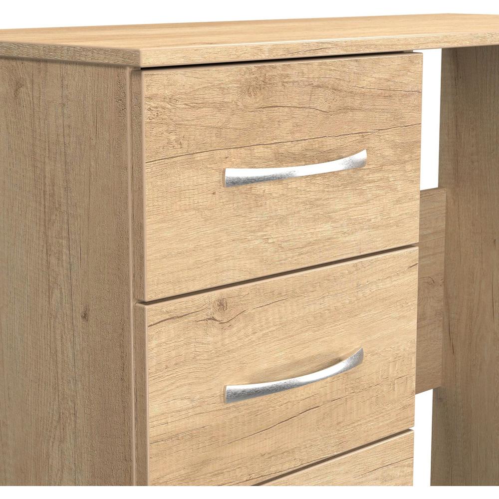 Crowndale Avon 3 Drawer Nebraska Oak Dressing Table Ready Assembled Image 5