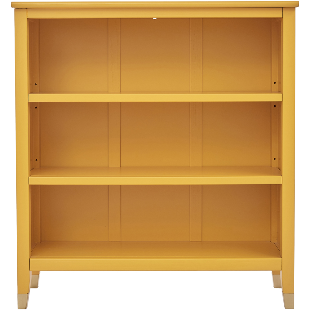 Palazzi 3 Shelves Mustard Bookcase Image 3