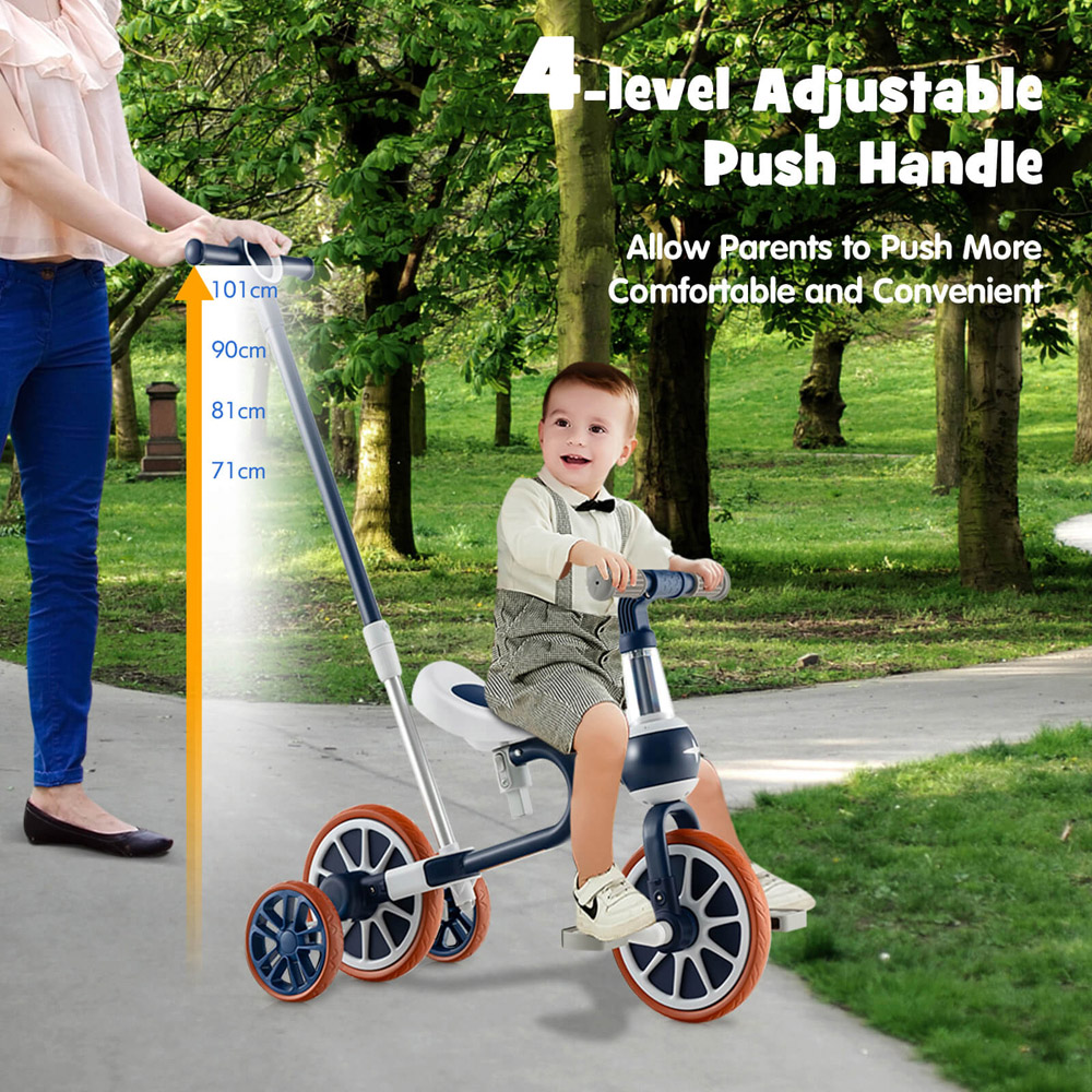 Costway 4 in 1 Navy Kids Balance Training Trike Image 3