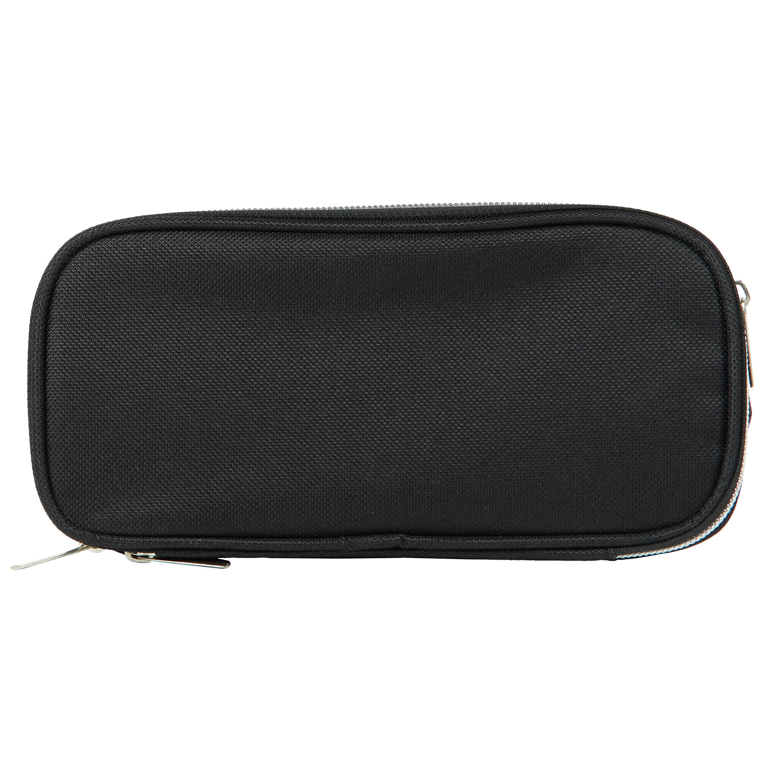 Black and Silver PU Pencil Case - Black and Silver Image 4