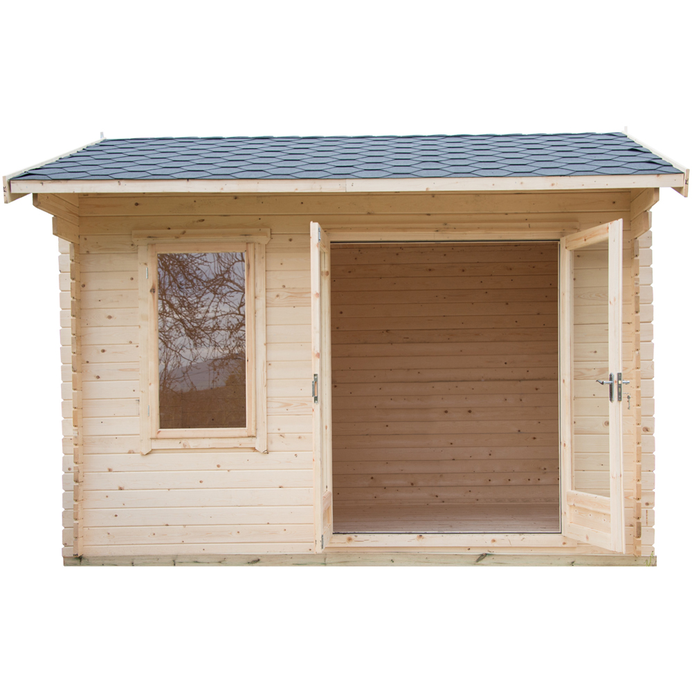 Shire Marlborough 12 x 10ft Double Door Log Cabin Image 3