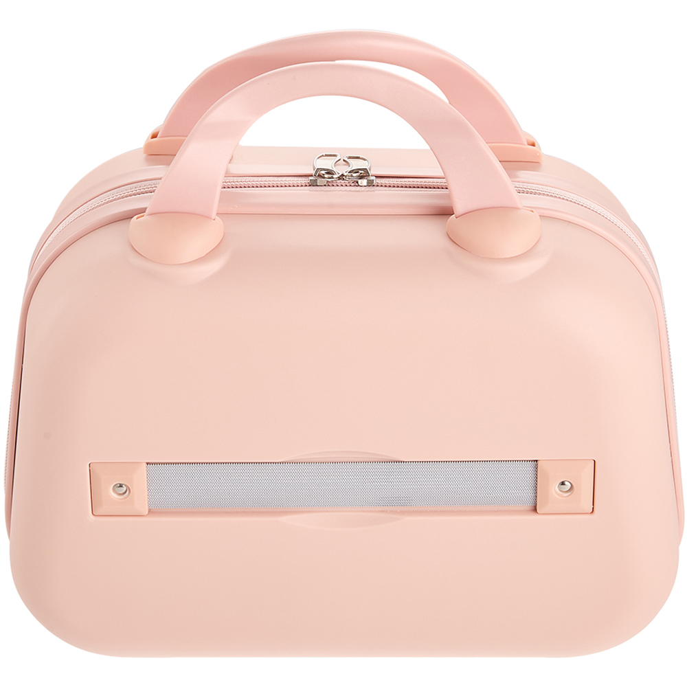 Living and Home Pink Portable Hard Shell Handheld Cosmetic Travel Case 30cm Image 3