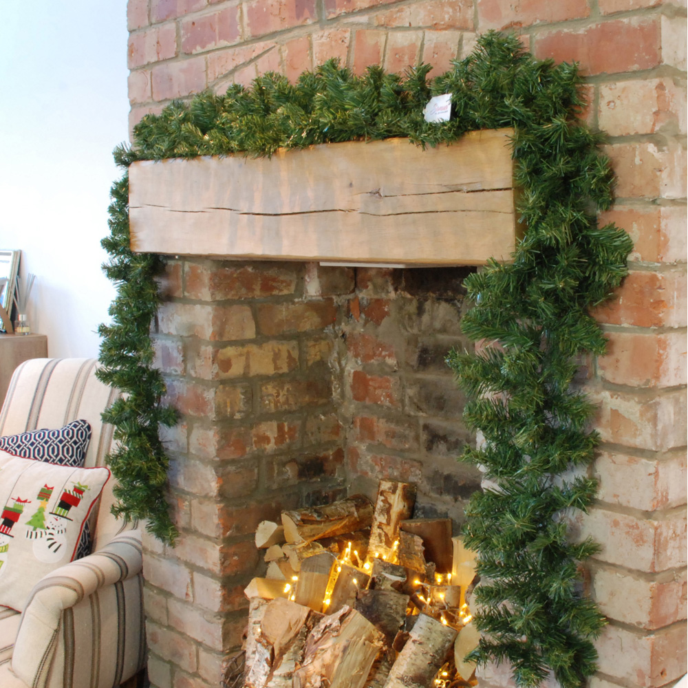 Samuel Alexander Green Pine Christmas Garland with 185 Tips 270cm Image 3