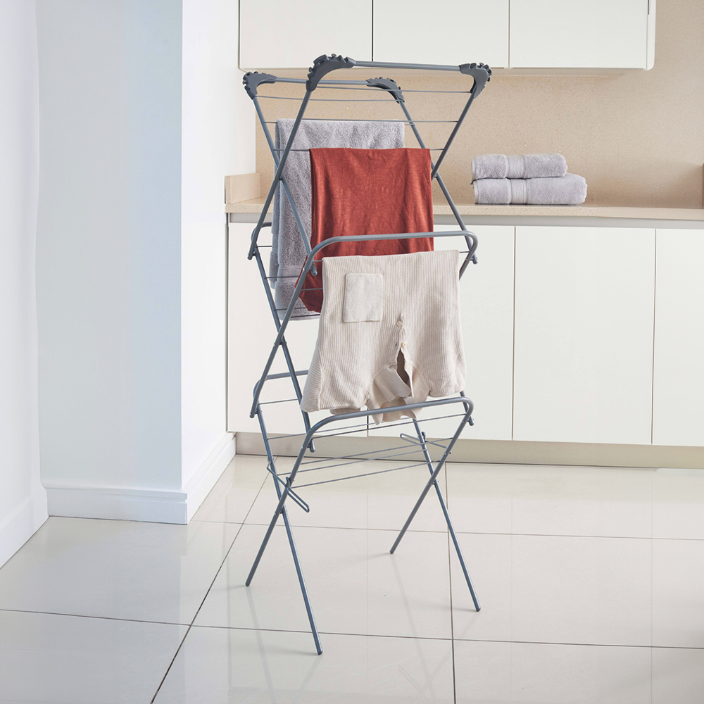 OurHouse 3 Tier Slimline Clothes Airer Image 8