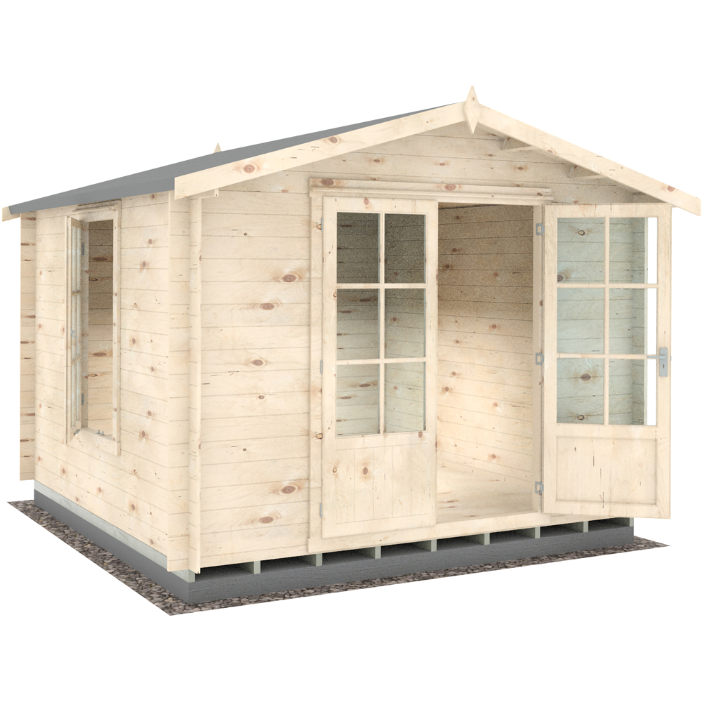 Shire Barnsdale 10 x 10ft Double Door Log Cabin Image 3