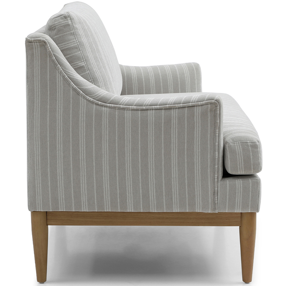 Brody 2 Seater Natural Stripe Chenille Sofa Image 4