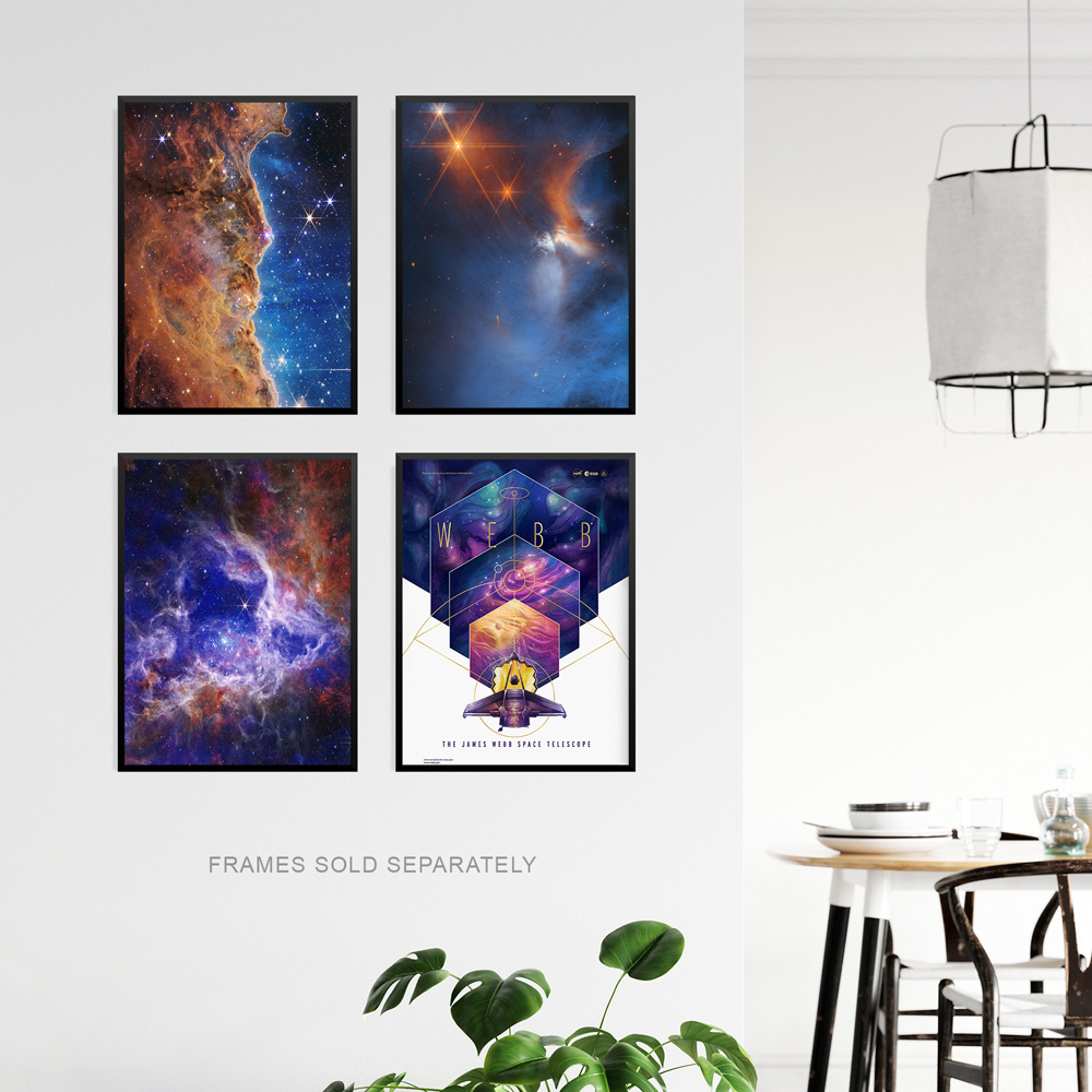 Artery8 NASA James Webb Space Telescope Images Wall Art Prints 30 x 41cm 4 Pack Image 3