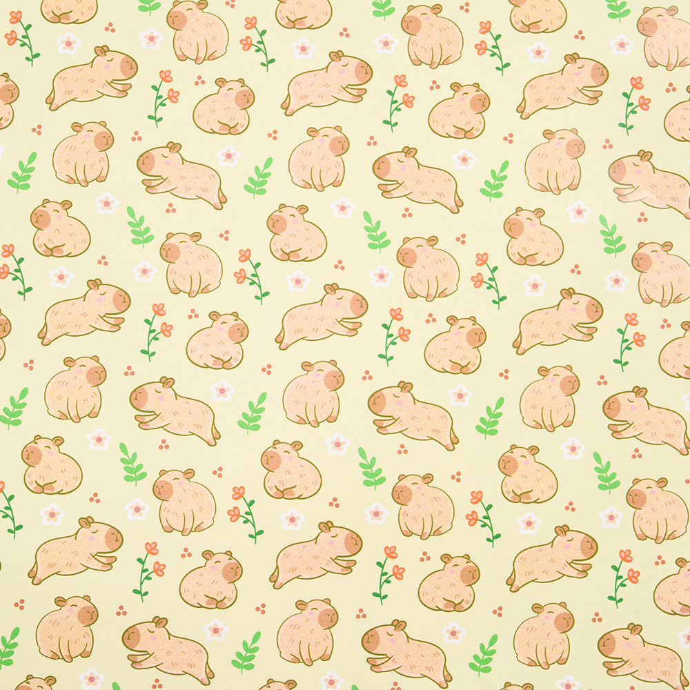 Capybara Gift Wrapping Paper Image 3
