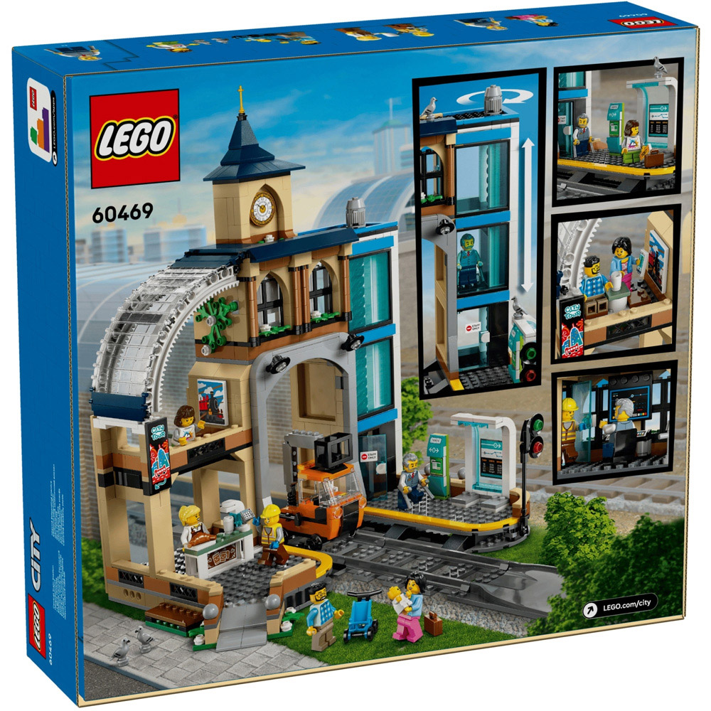LEGO City 60469 Central Train Station Set 752-Piece Image 7