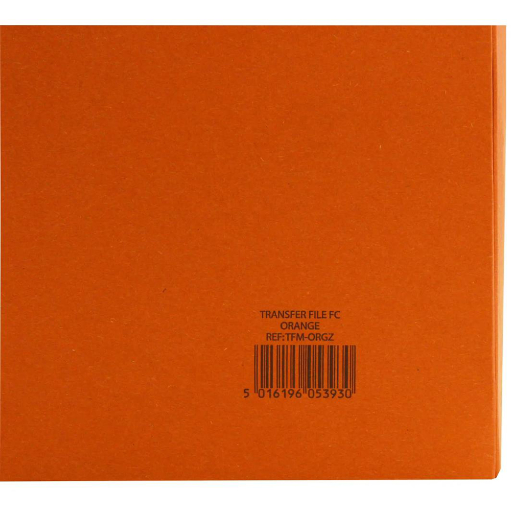 Exacompta 285gsm Orange Foolscap Spiral File 25 Pack Image 5