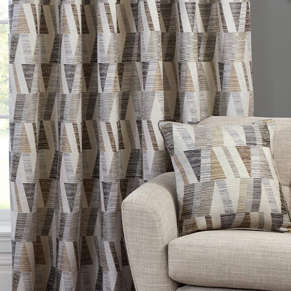 Indiana Geo Jacquard Curtain - Multicolour / 168cm / 137cm Image 4