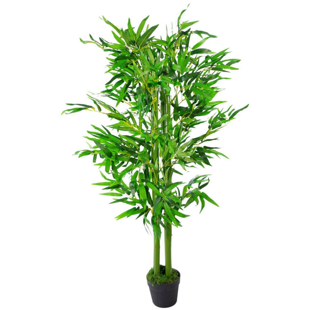 Leaf Green Bamboo Artificial Tree 4ft Image