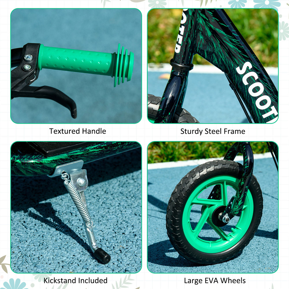 Tommy Toys AIYAPLAY Green Adjustable Handlebar Kids Kick Scooter Image 6