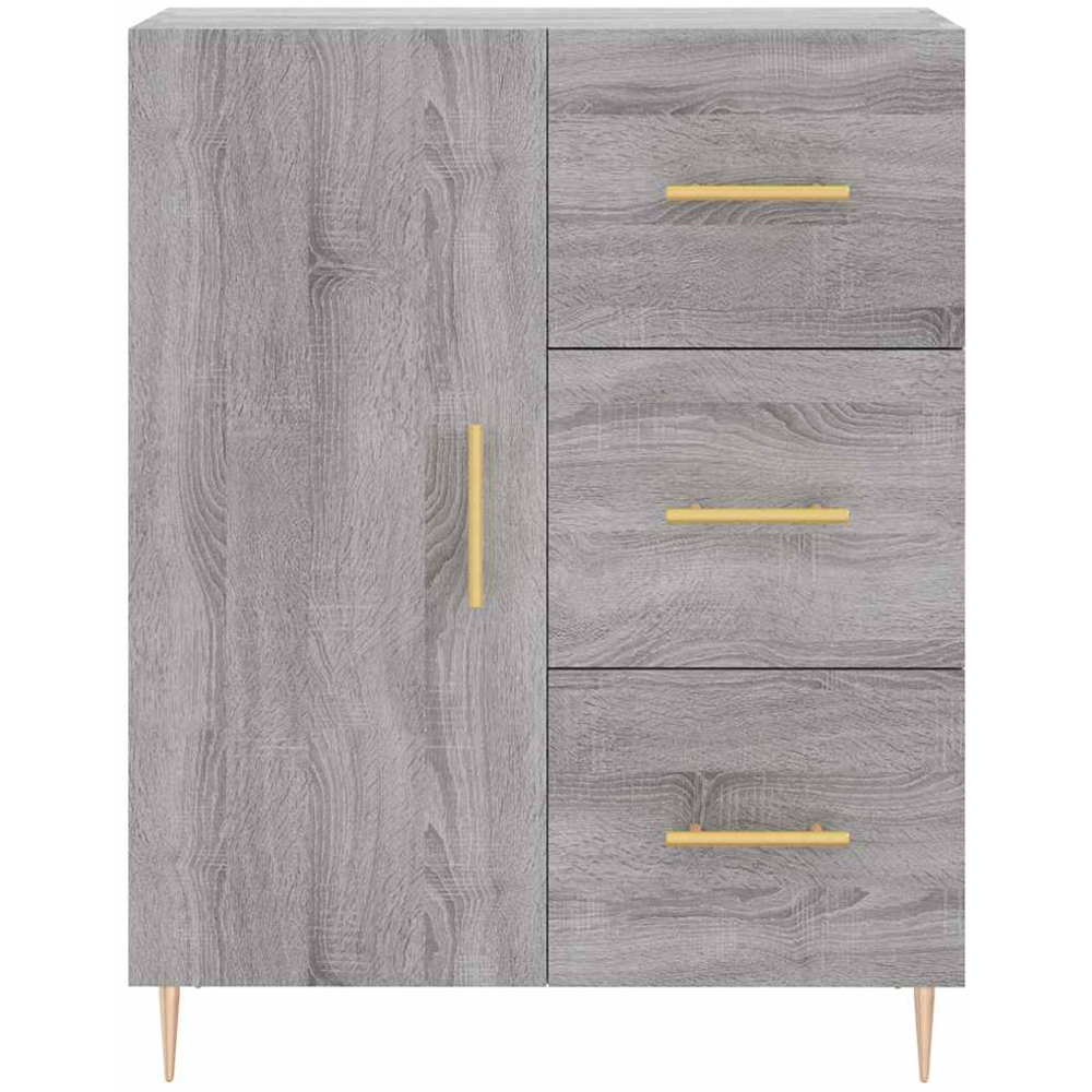 vidaXL 3 Door 3 Drawer Grey Sonoma Highboard Image 8