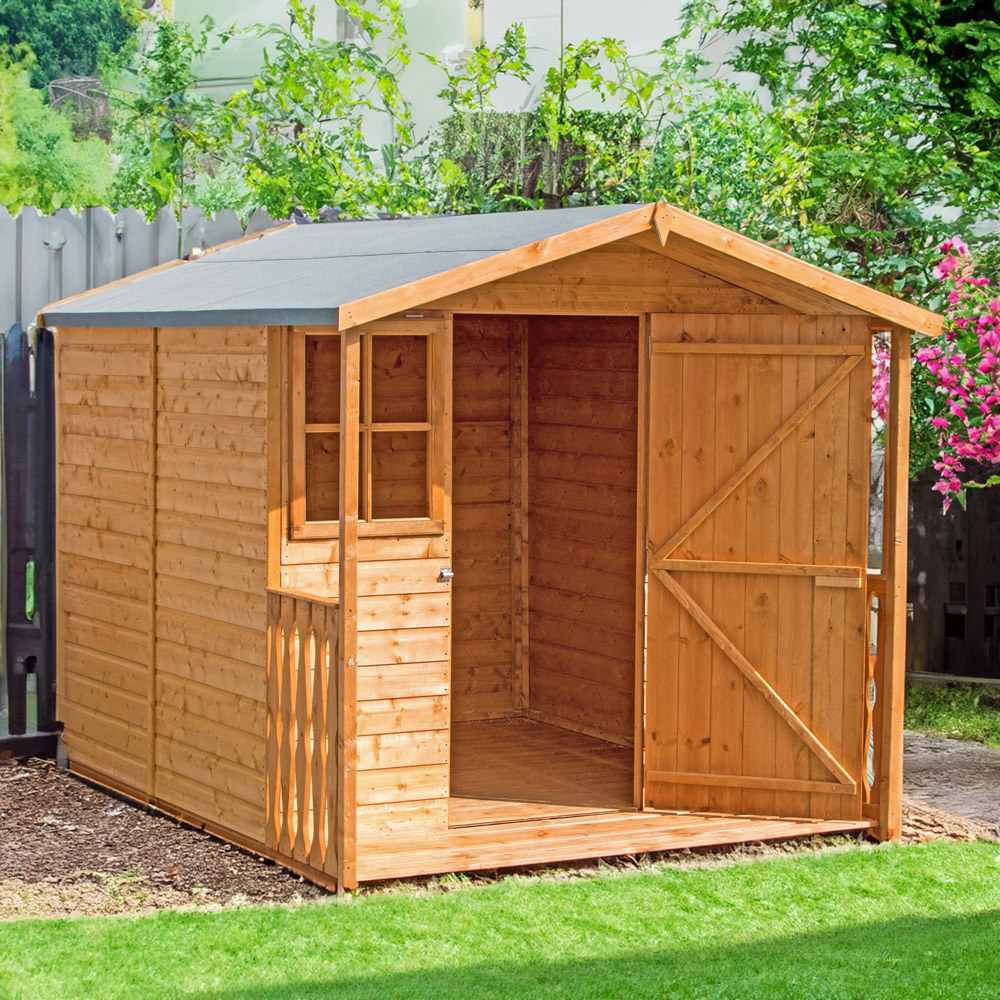 Shire Casita 7 x 9ft Wooden Shiplap Shed with Veranda Image 3