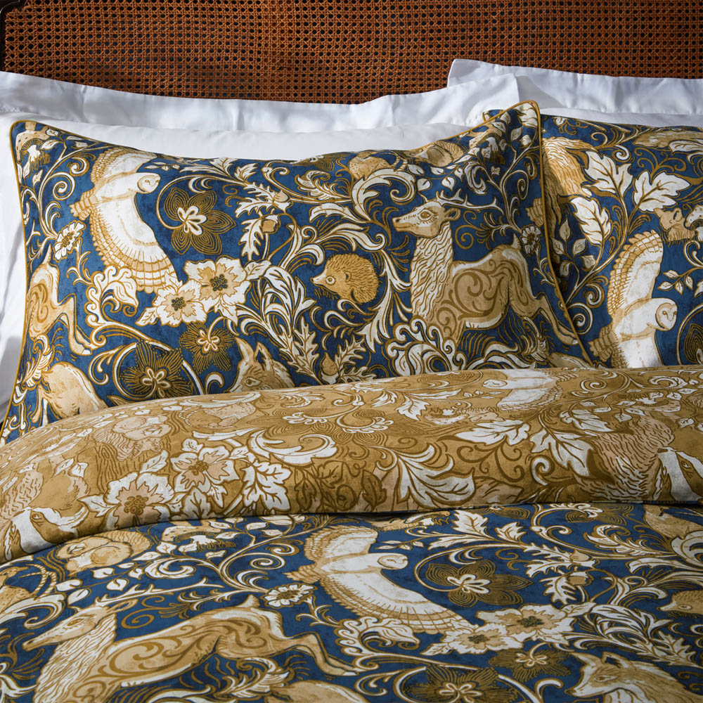 Paoletti Harewood Single Blue Duvet Set Image 3