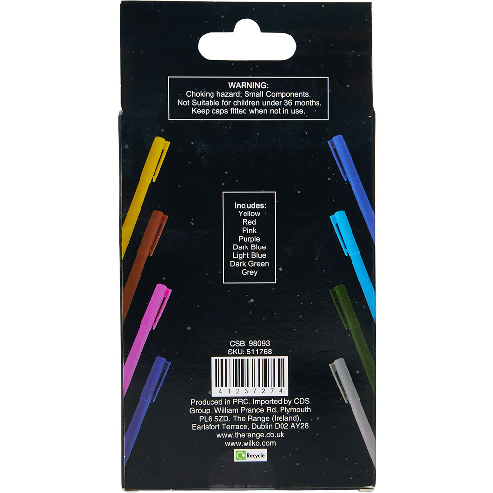 Pack of 8 Glitter Markers Image 4