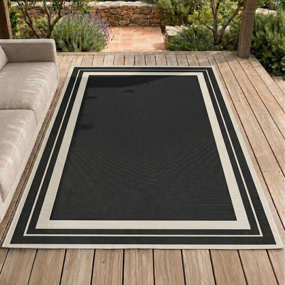 Portland Rugstyle Black Border Rug 240 x 340cm Image 1
