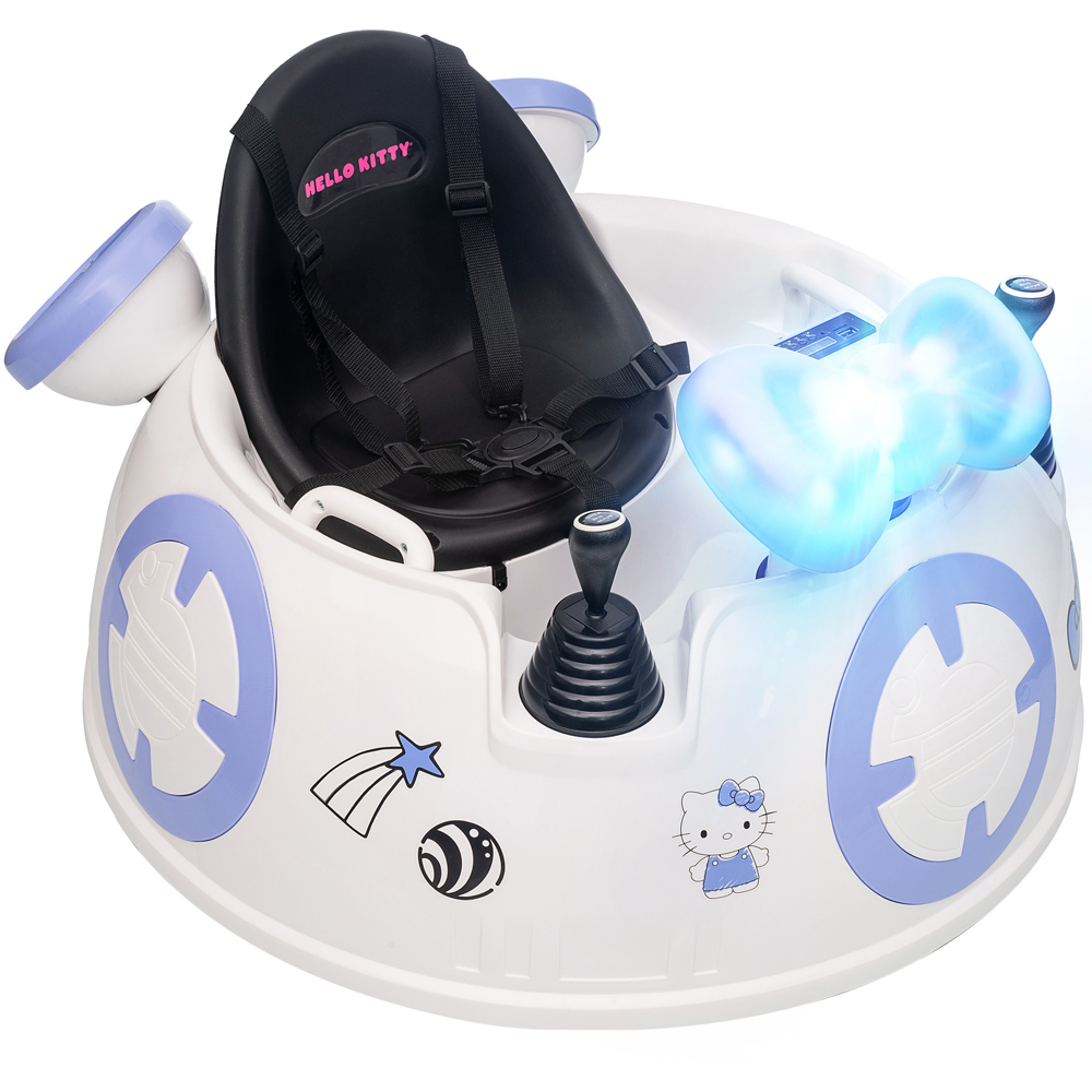 Tommy Toys Hello Kitty White Kids Ride On Bumper Car with Remote Control Image 1
